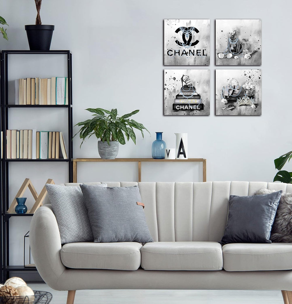 Meetdeceny Fashion Wall-Art For Bedroom Women - Black And White Bathroom Deco...