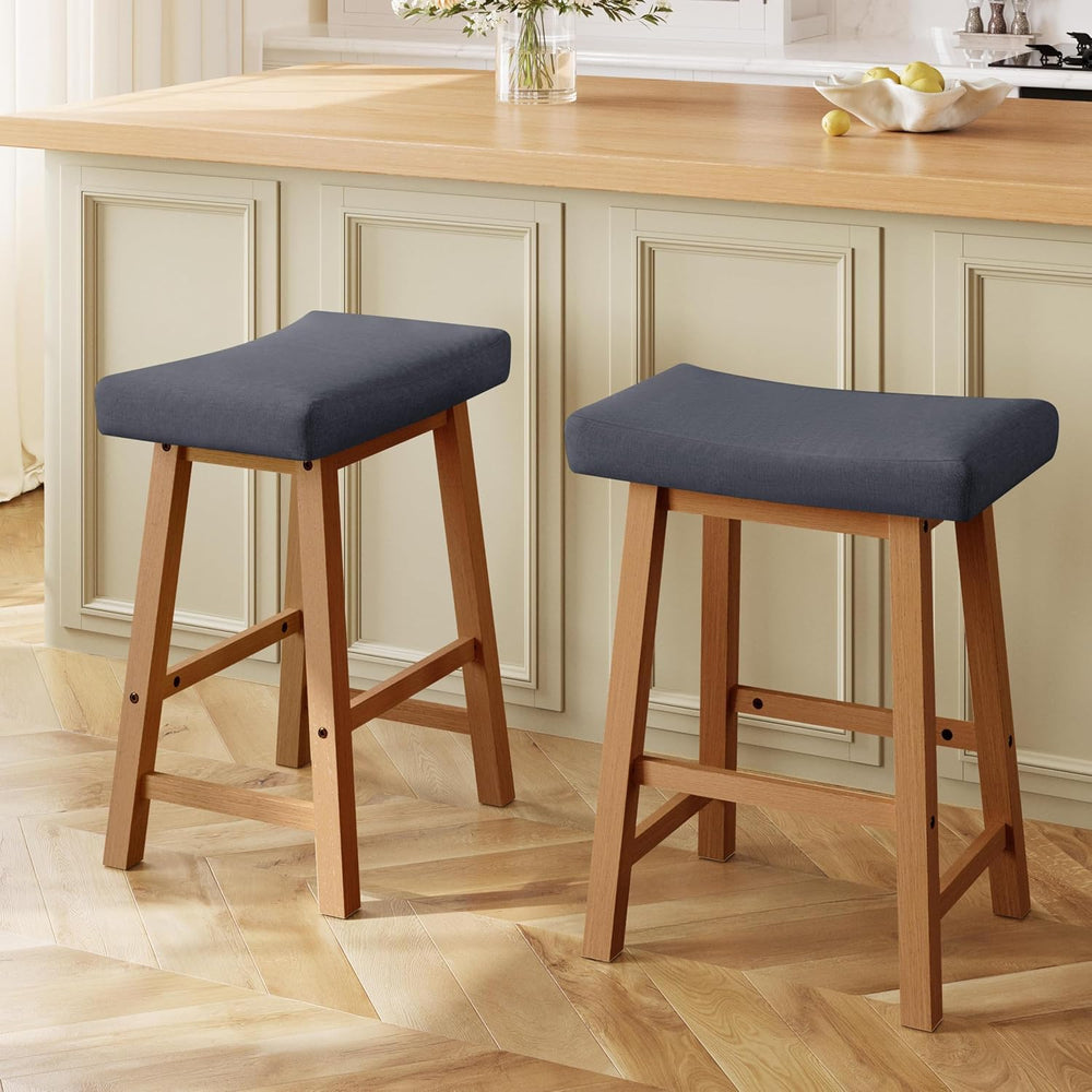 Yaheetech 24 Inch Counter Height Bar Stools Set of 2 Backless