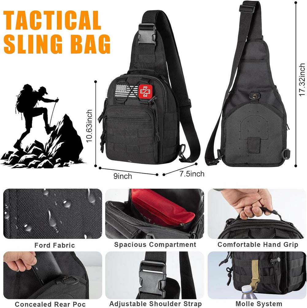 360Pcs Survival Kit, Emergency Survival Gear Supplies Bug Out Bag Set