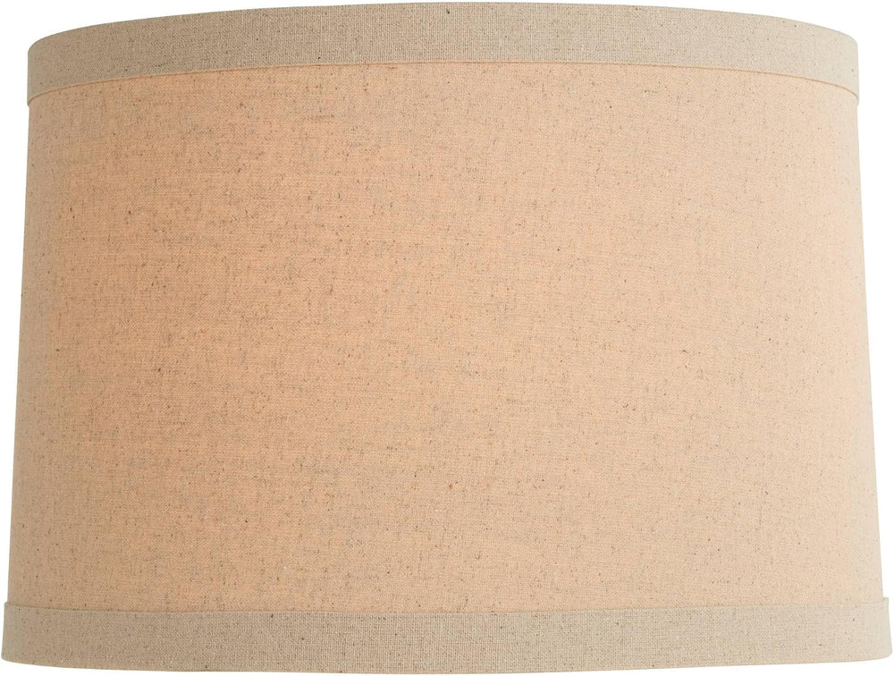 Pre-Assembled Marlee Large Taupe Linen Drum Shade 15x16x11 (Spider)