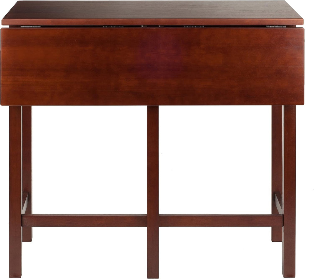 Winsome Lynnwood Drop Leaf High Table, 35", Walnut
