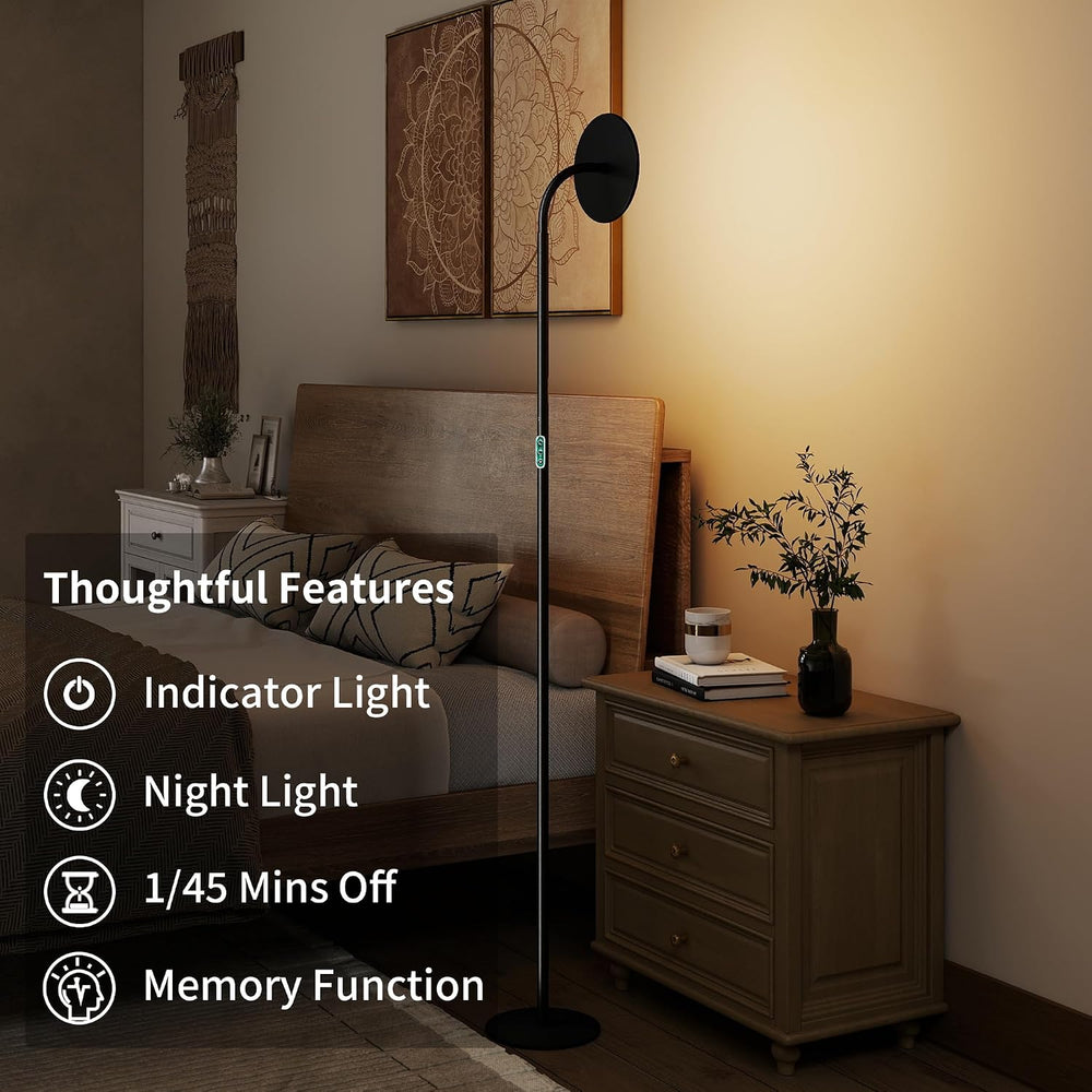 chiphy 60W Torchiere Floor Lamp, 76'' Dimmable Tall Lamp, Sky Floor Lamp