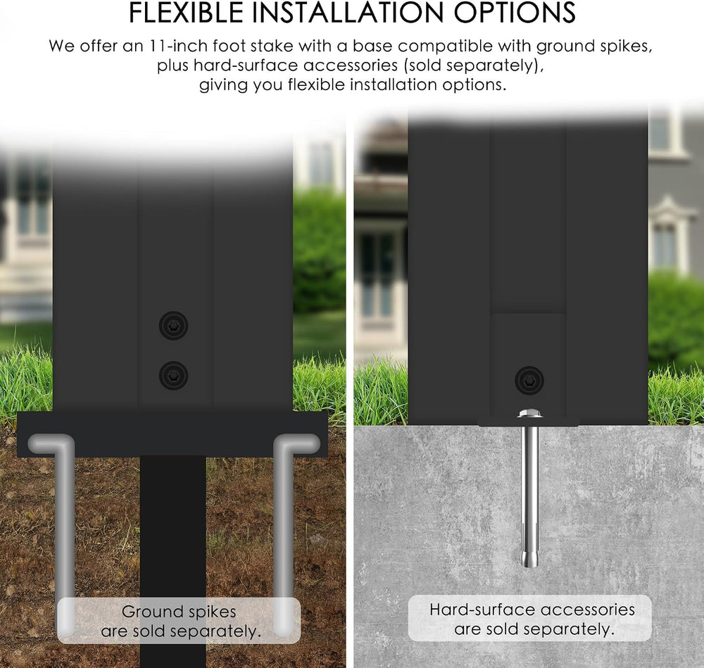 Kozyard 50" W x 48" H Outdoor Privacy Screen with Aluminum Posts, A...