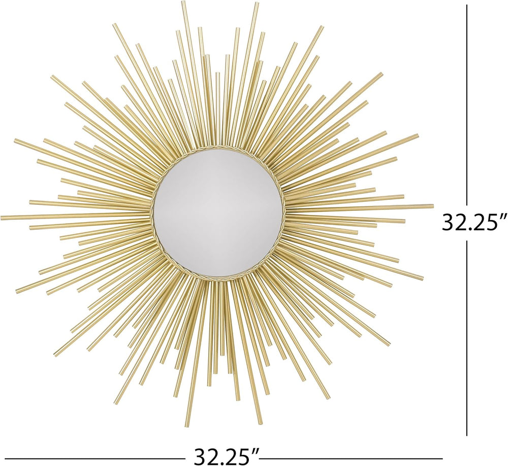Henton Sunburst Wall Mirror - Gold