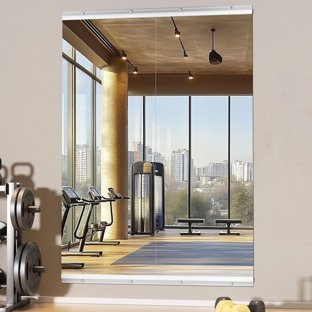 Hasipu Home Gym Mirror 55" L x 21" W - 2PCS Large Full Body Mirror ...