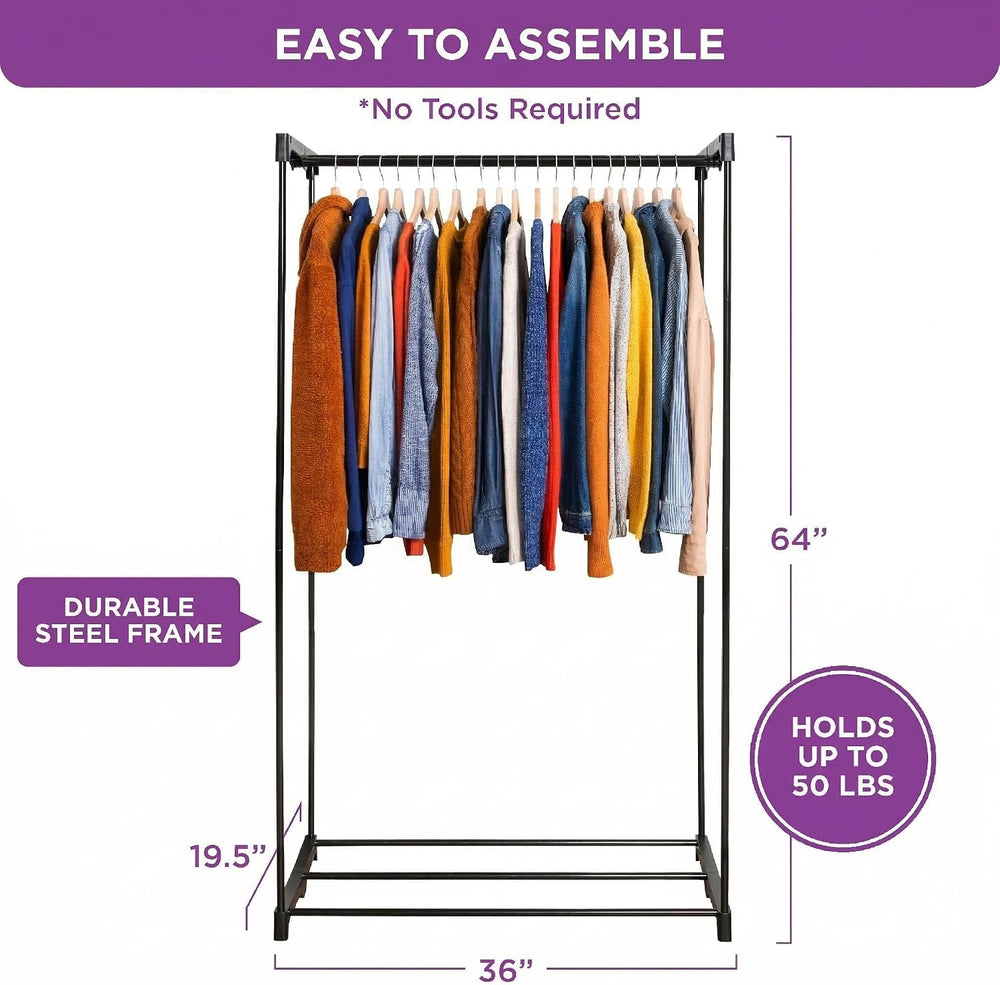 HOLDN’ STORAGE Portable Wardrobe Closet, 50 LBs Large Capacity
