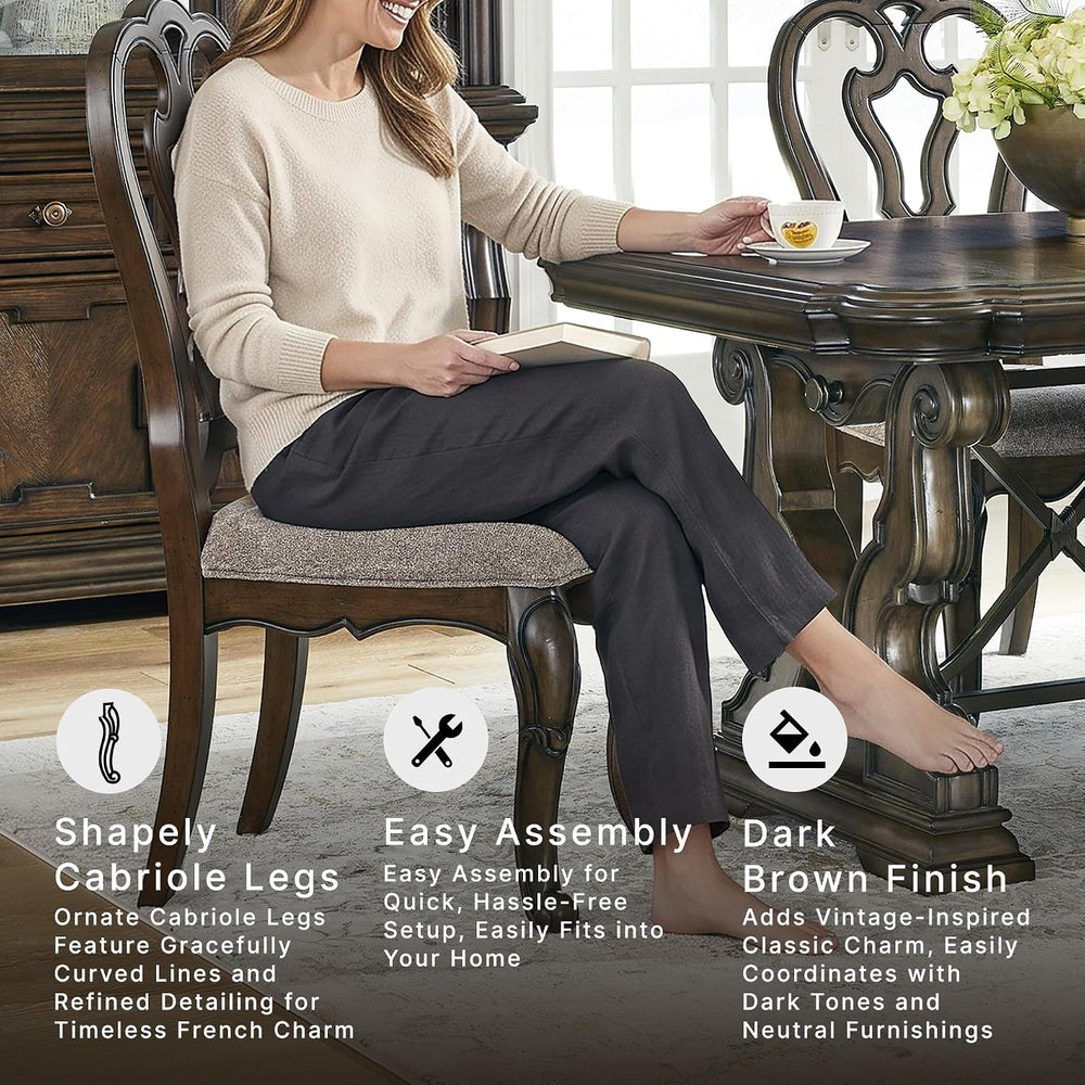 Signature Design by Ashley Traditional Upholstered Dining Chairs, Set of 2