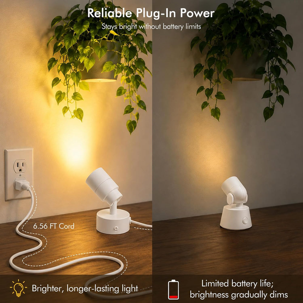 2-Pack Spot Lights Indoor, 5W Plants Uplighting Indoor with Remote Control