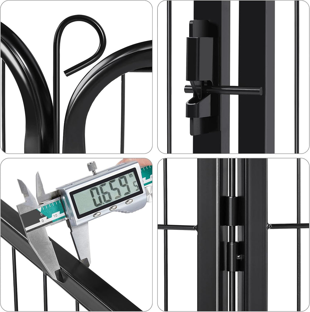 Yaheetech 24in x 85ft Rustproof Foldable Metal Decorative Garden Fence