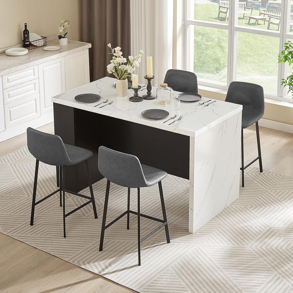 ONBRILL 61 x 31 Inch Large Kitchen Island Table, Whole Board of Tabletop