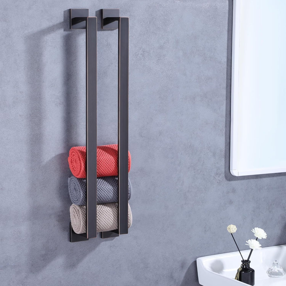LANC ORB 24-Inch Towel Bar for Bathroom Kitchen Square Towel Rack, Total-26 O...