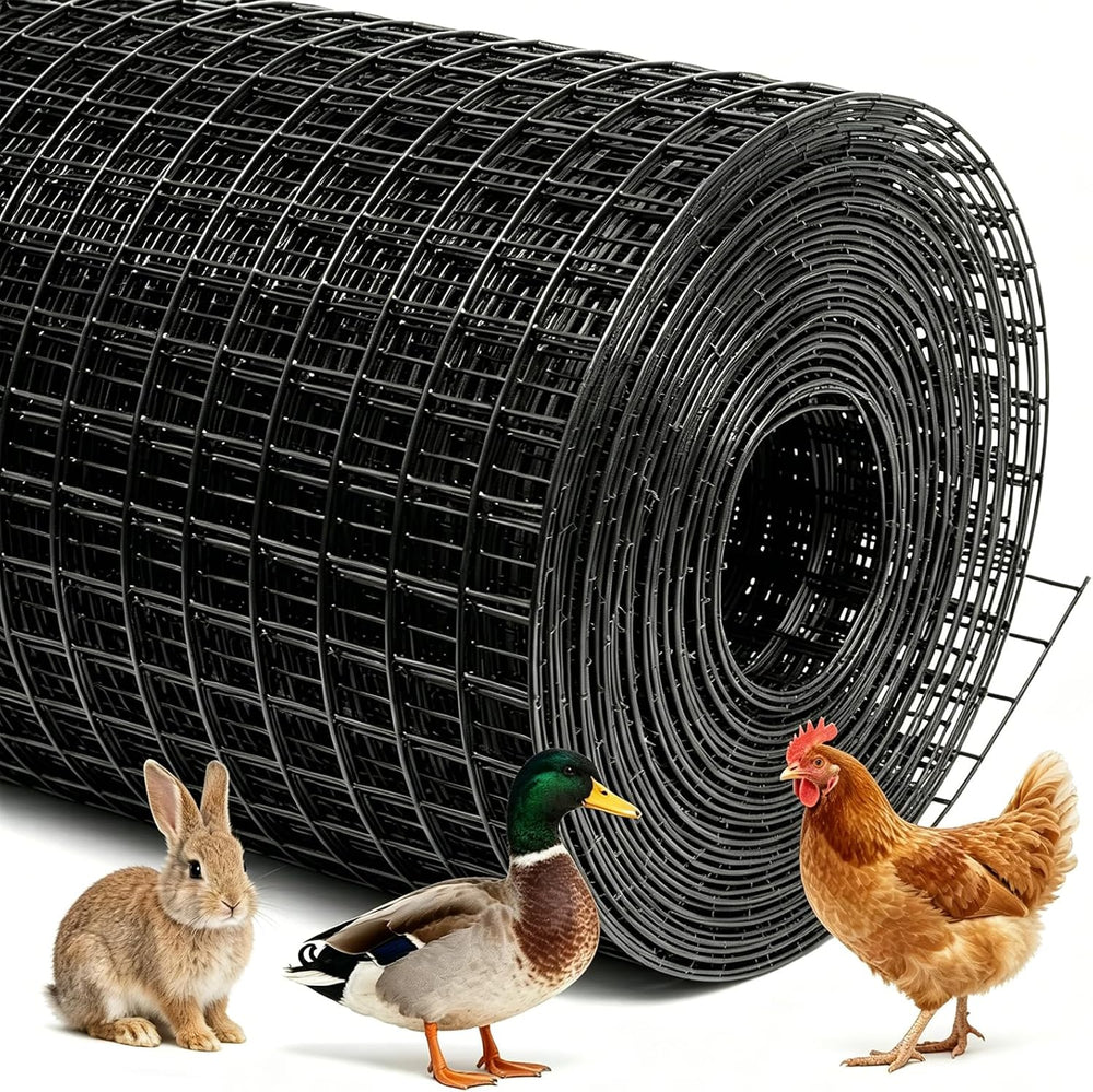 Chicken Wire Fencing Hardware Cloth 1/2inch 24inx50ft PVC Wire Mesh Vinyl Coa...