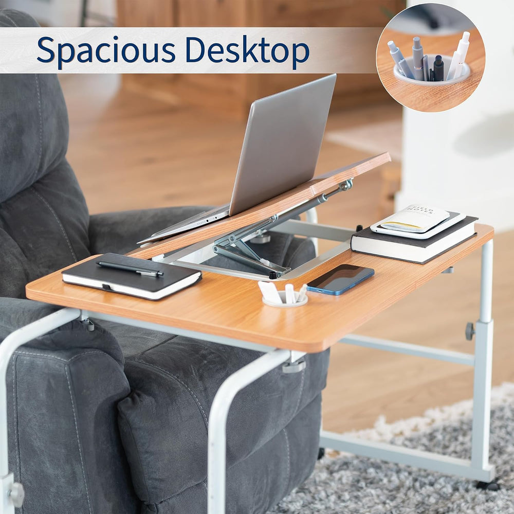 VIVO Tilting Mobile Over the Bed and Recliner Table