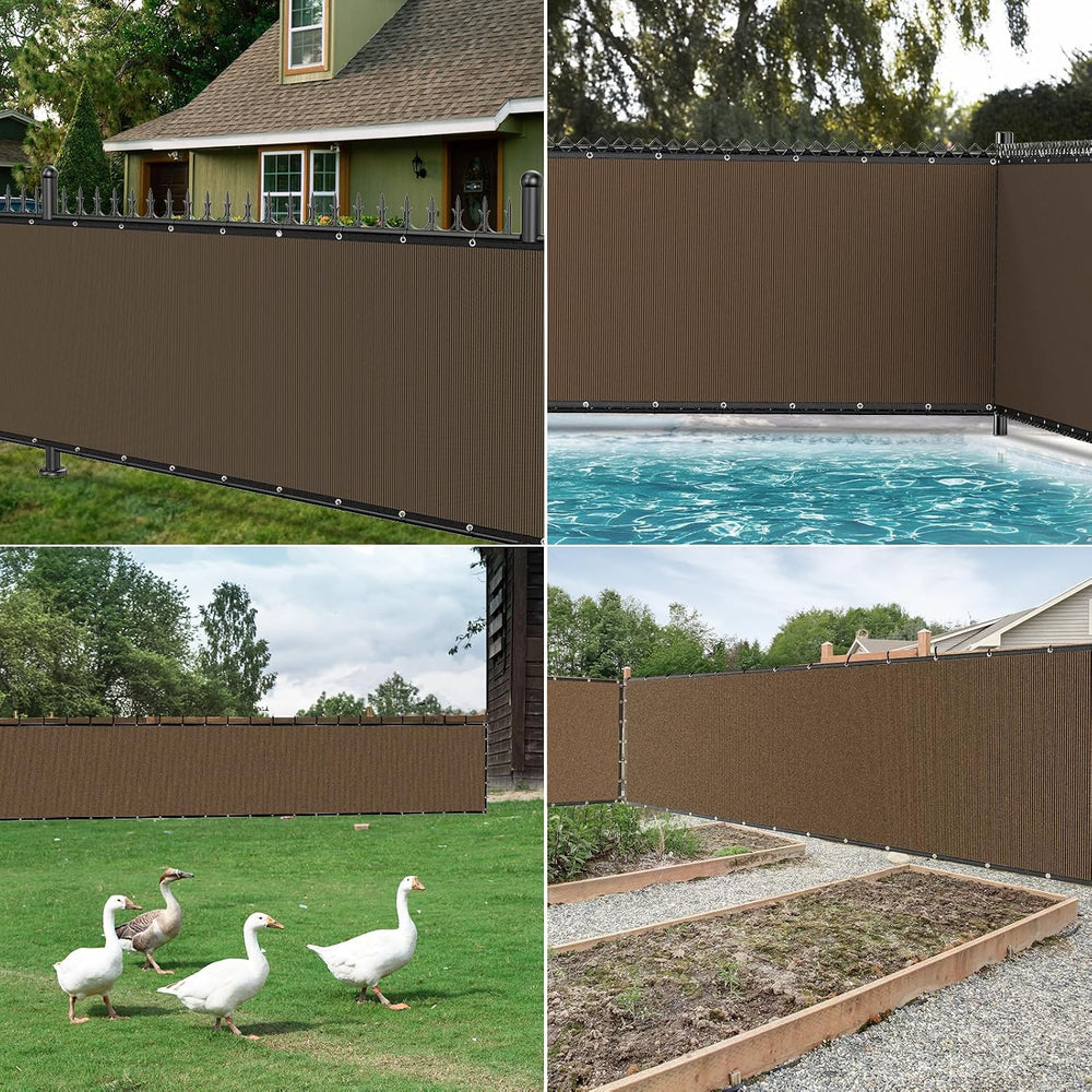 Winpull Privacy Fence Screen 6' x 50', Heavy Duty 170GSM HDPE Mesh, 9...