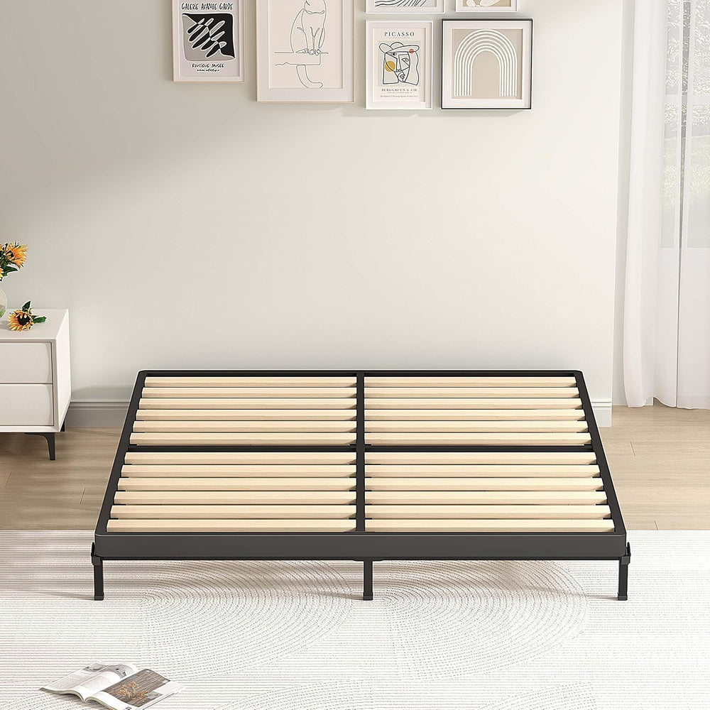 MAF Box Spring King 2 Inch with Round Corners, Bunkie Board with Wood Slats