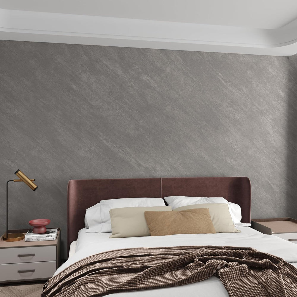 3yecao 16"×591" Large Size Grey Concrete Wallpaper Peel and Stick 3...