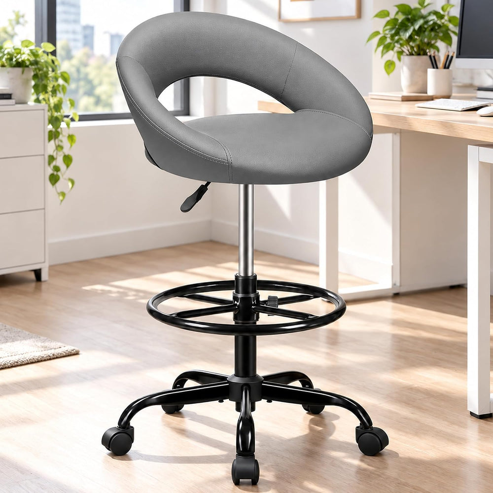 Drafting Chair for Standing Desk, Counter Height Rolling Stool