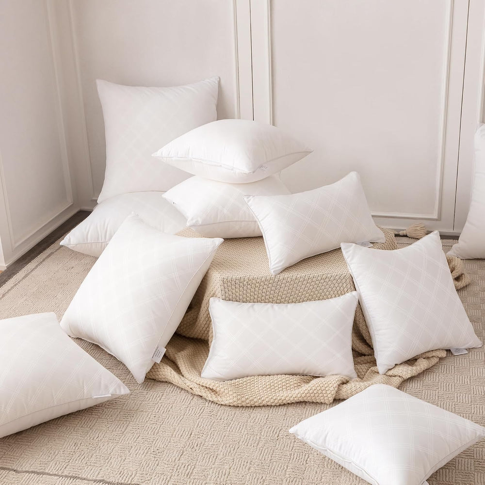 Oubonun 18 x 18 Throw Pillow Inserts Set of 4,Soft Square Cushion Inner