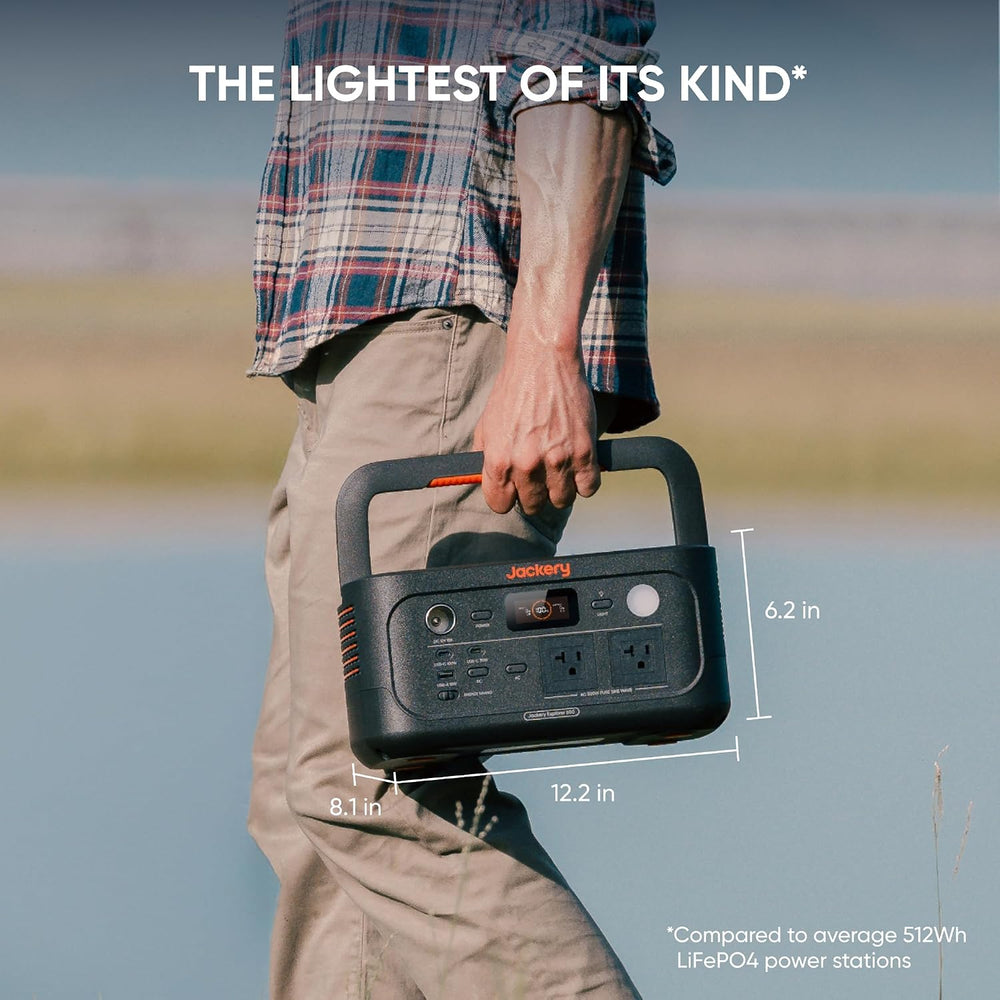 Jackery Explorer 500 v2 Portable Power Station,512Wh,500W AC