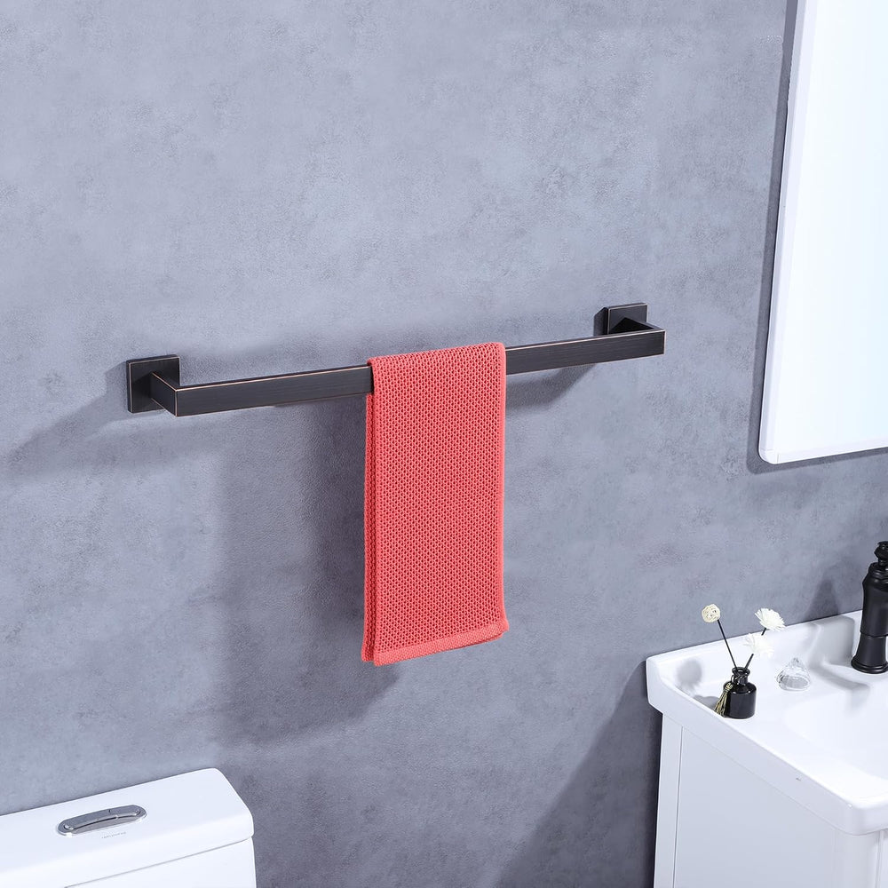 LANC ORB 24-Inch Towel Bar for Bathroom Kitchen Square Towel Rack, Total-26 O...