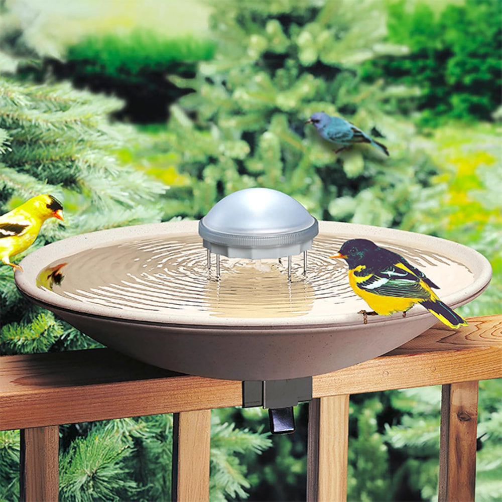 Allied Precision Bird Scene 8WW Solar Water Wiggler, 5 Inch, Gray