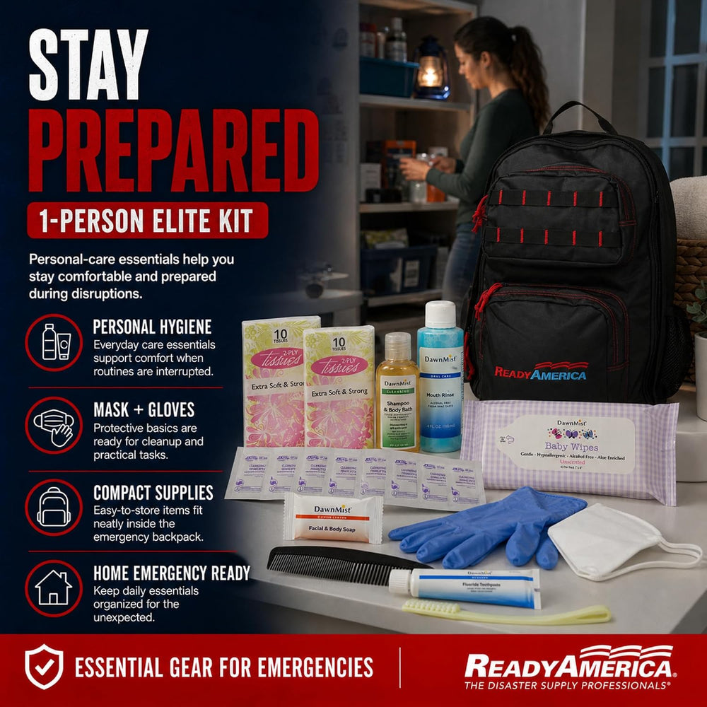 Ready America 70450 Elite 1-Person 3-Day Emergency Backpack