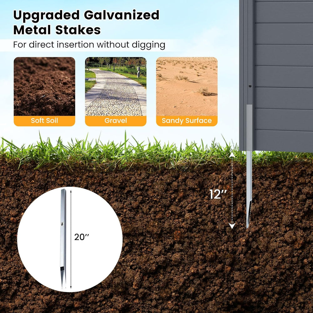 GIANTEX No-Dig Air Conditioner Fence, 4 Panels, 48''W x 48''H...