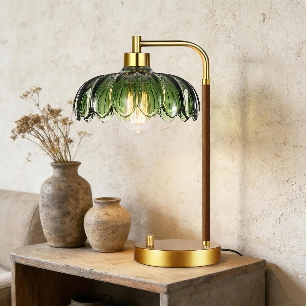 ILLMTW Vintage Table Lamp Set of 2 for Bedroom Living Room,Small Bedside Lamp...
