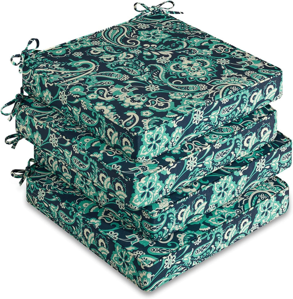 downluxe Outdoor Chair Cushions Set of 4, Waterproof 19" x 19" x 3&...
