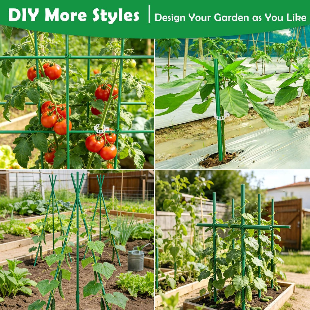 287 PCS Garden Stakes, Fiberglass Tomato Stakes, Garden Sticks