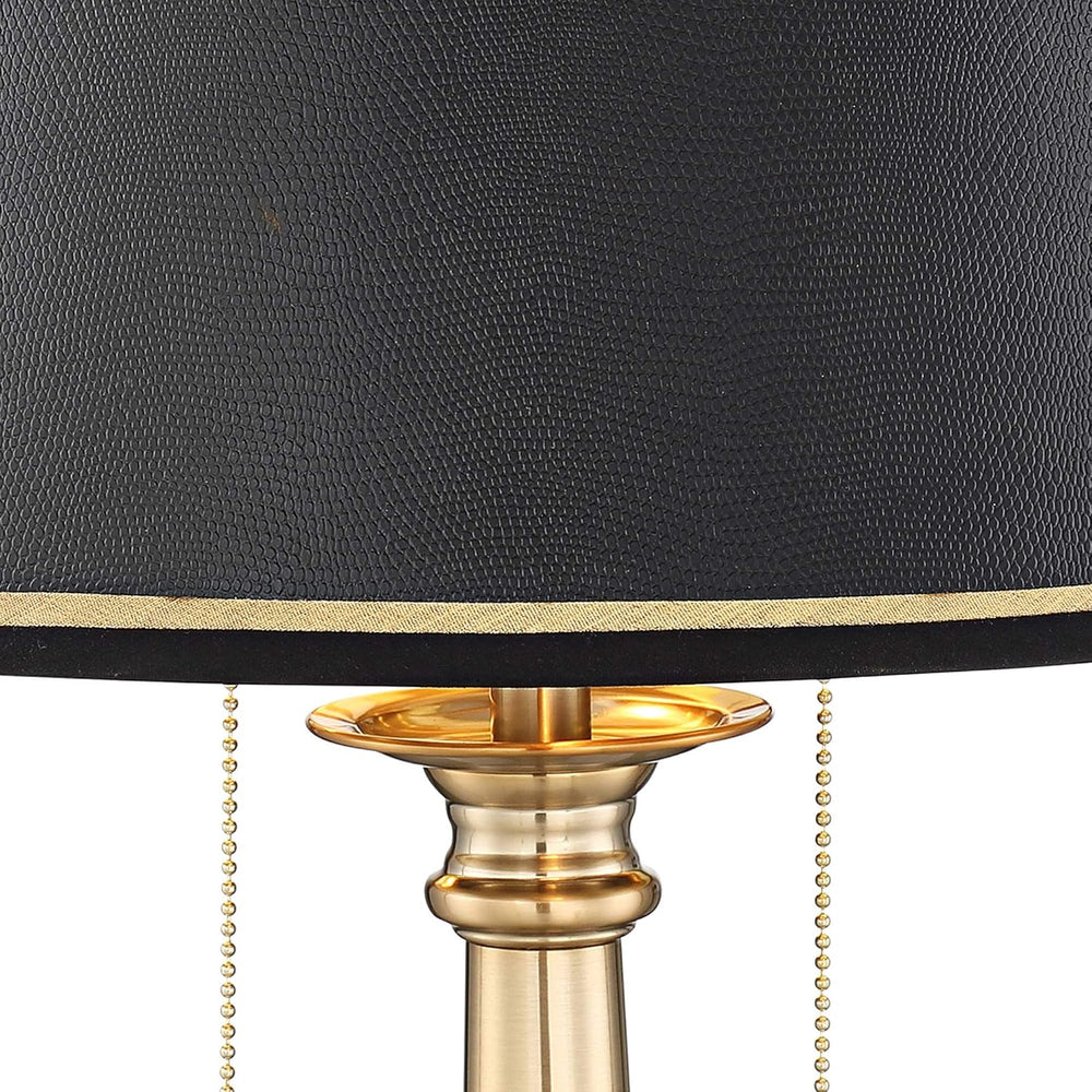 Georgetown 28 1/2" Tall Table Lamp USB Gold Brass Traditional Warm