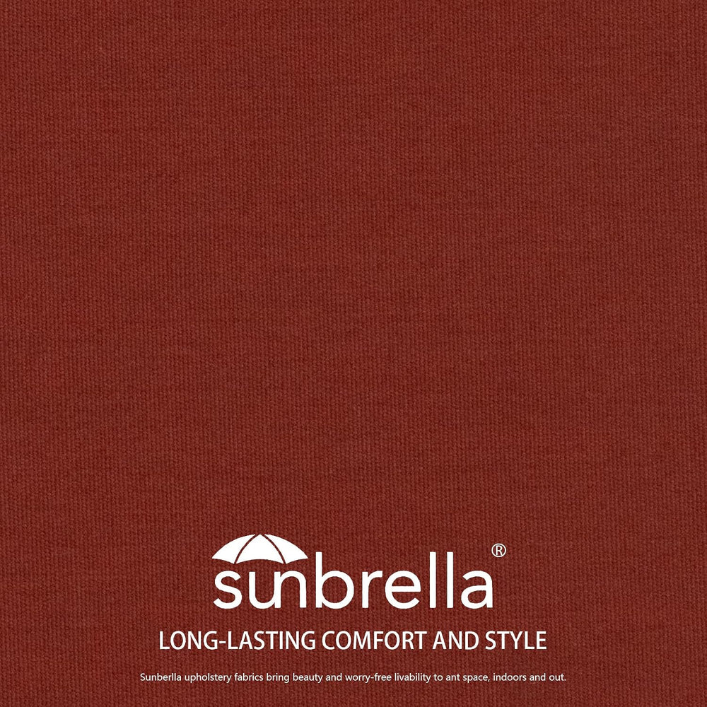 Outdoor Chair Cushions, Red-Brown, 20x20x3.1 in, Set of 4