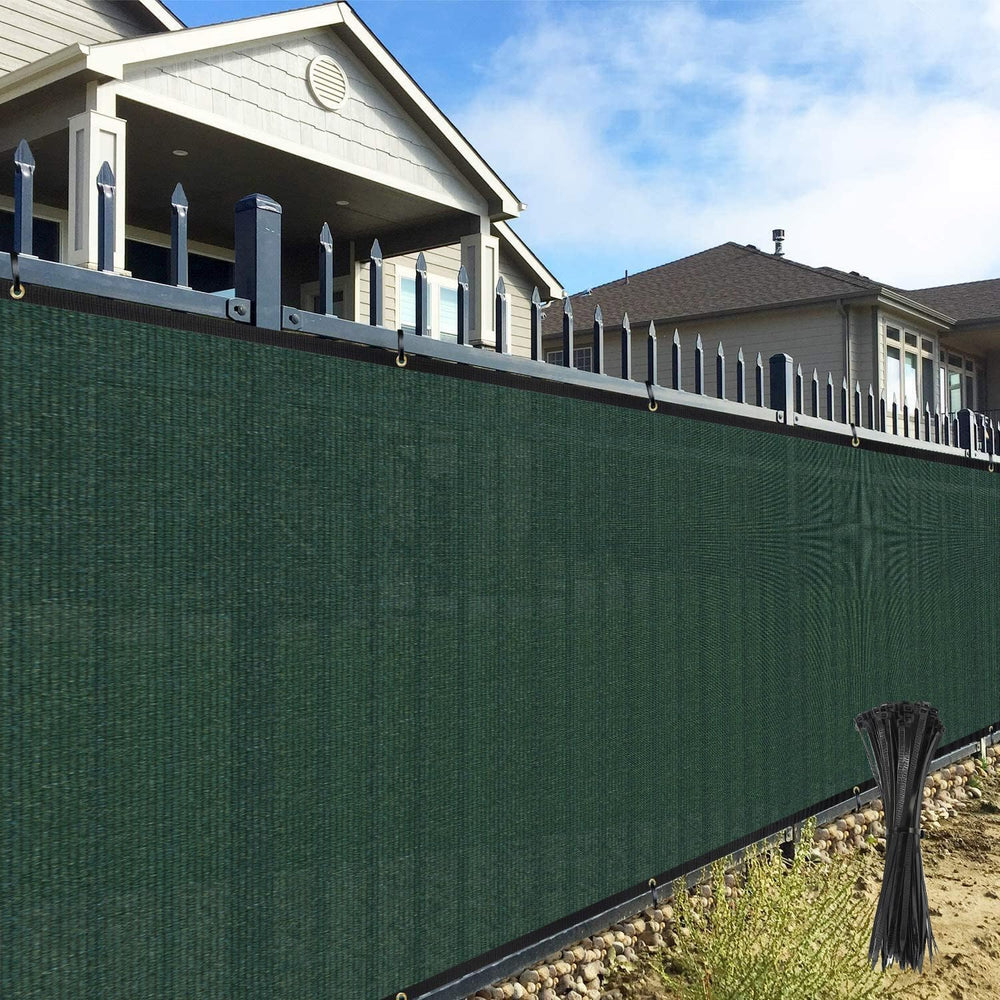 6' x 50' Fence Privacy Screen UV Blocking Mesh Fencing Covers Heavy D...