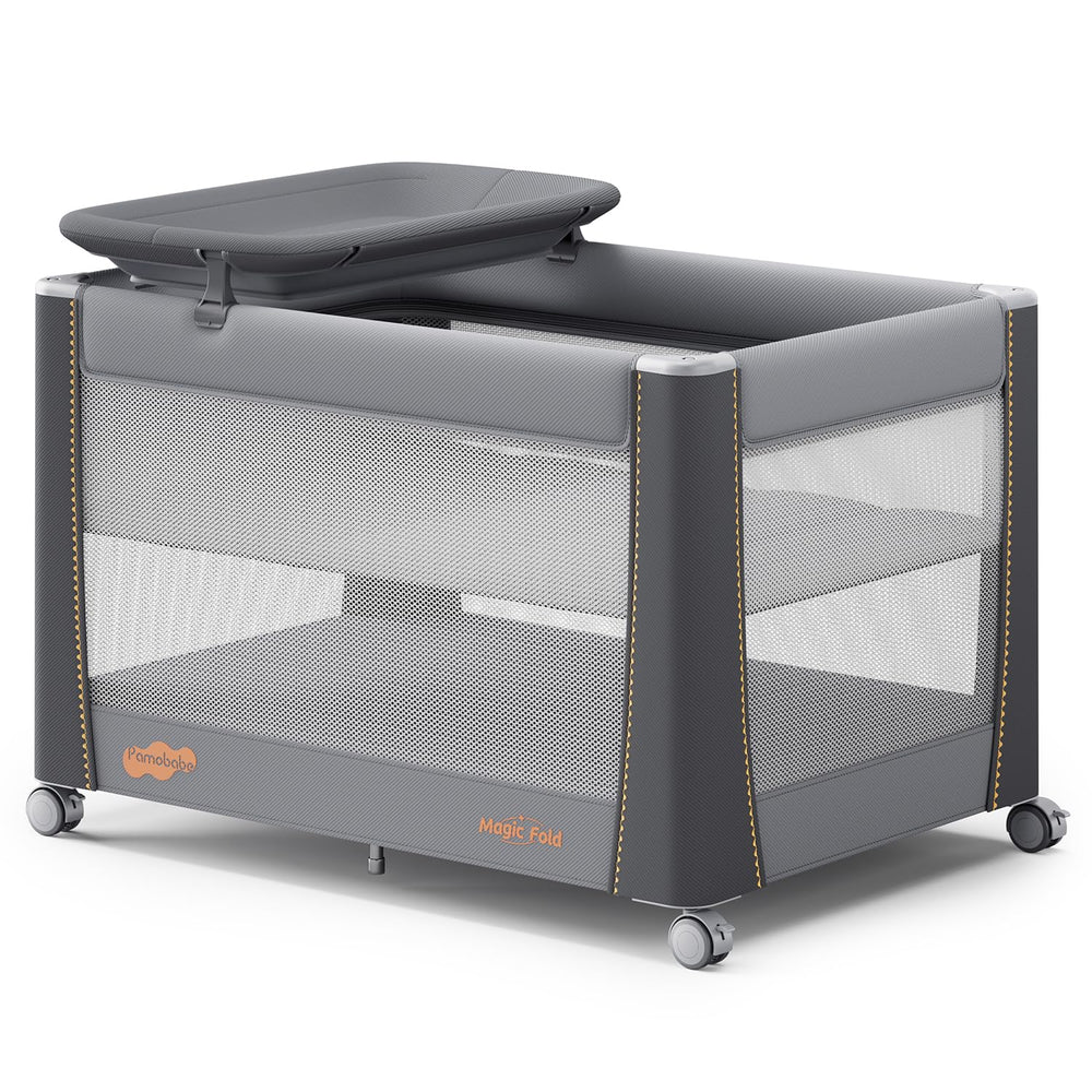 Pamo babe Deluxe Pack and Play with Bassinet & Changing Table