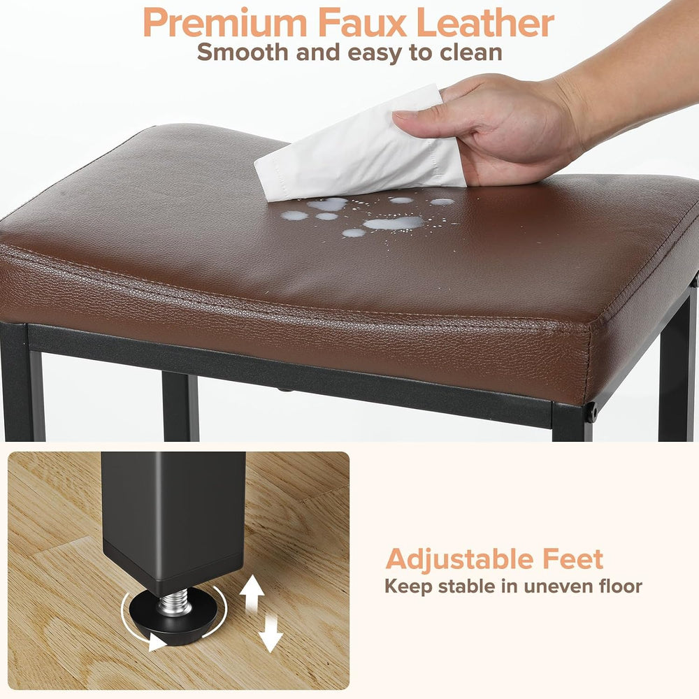 Compact 24 Inch Counter Height Bar Stools Set of 3