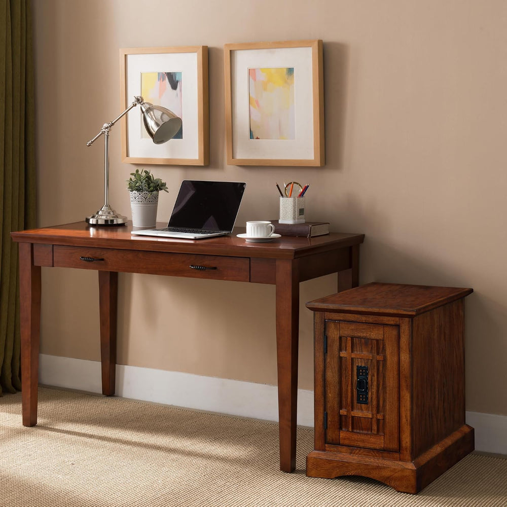 Leick Home Mission Cabinet End Table, 15", Mission Oak