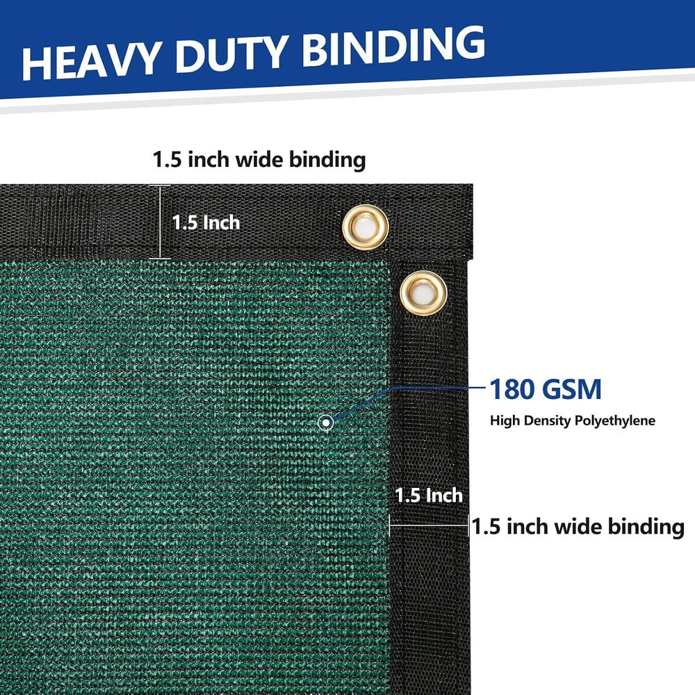 Buzzbazaar 7' x 100' Green Heavy Duty Privacy Fence Screen - Commerci...
