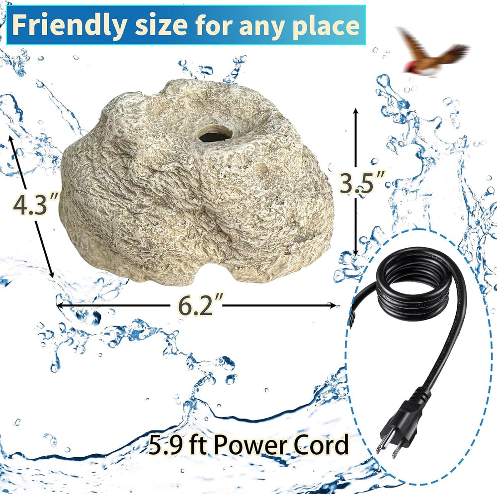 SAC SMARTEN ARTS Fountain for Bird Baths for Bird Bath Fountain with 7.5W Wat...