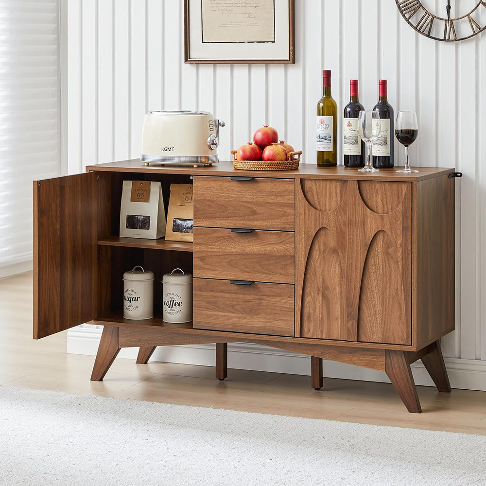 Bifins Buffet Cabinet with Storage, 47.2" Storage Cabinet with 3 Drawers