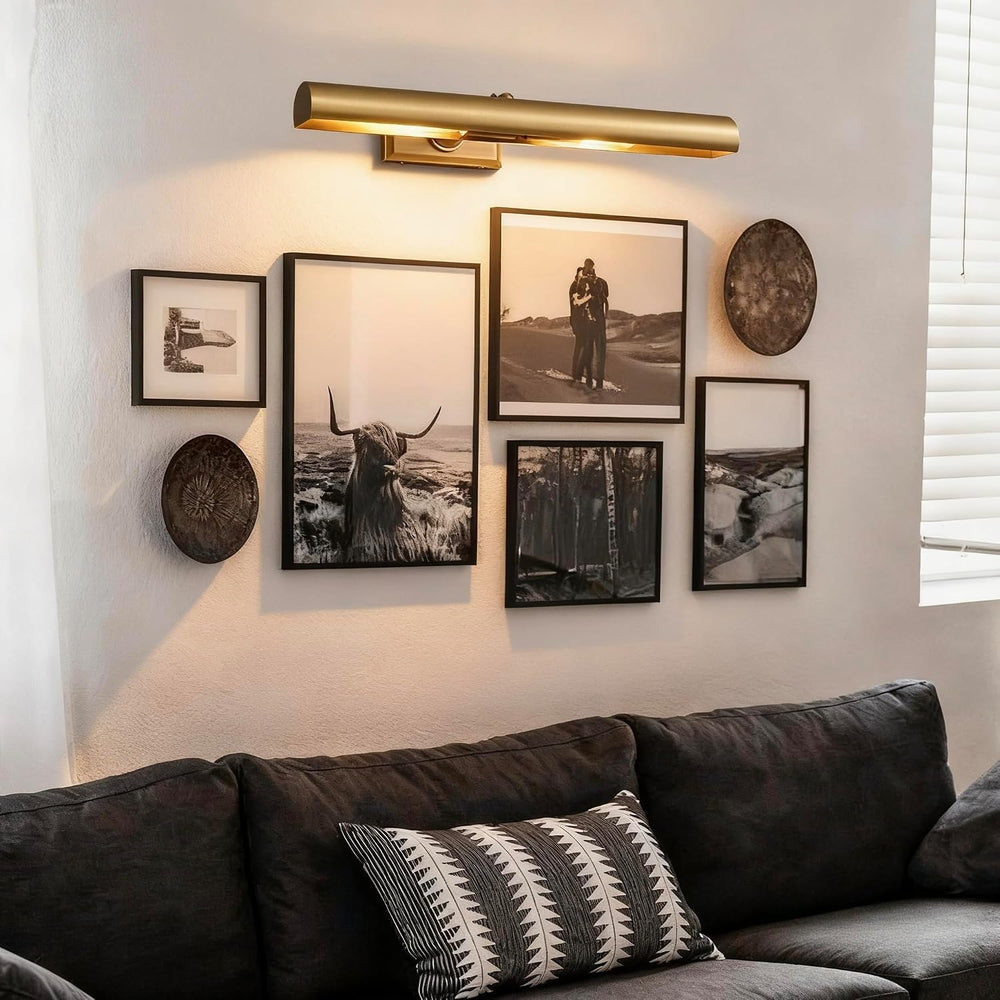 18 inch Brass Picture Light Hardwired Picture Light Library Light
