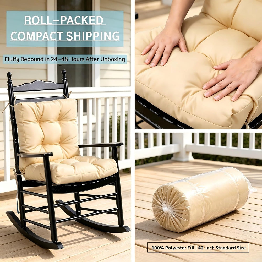 QILLOWAY Outdoor Chair Cushion for Patio Furniture, Waterproof Patio Cushions...