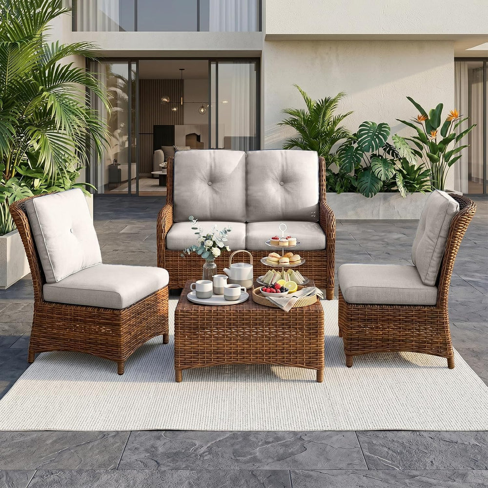 Outdoor Chair Cushions-Patio Chair Cushions Set with Removable Cover 22 X 24 ...