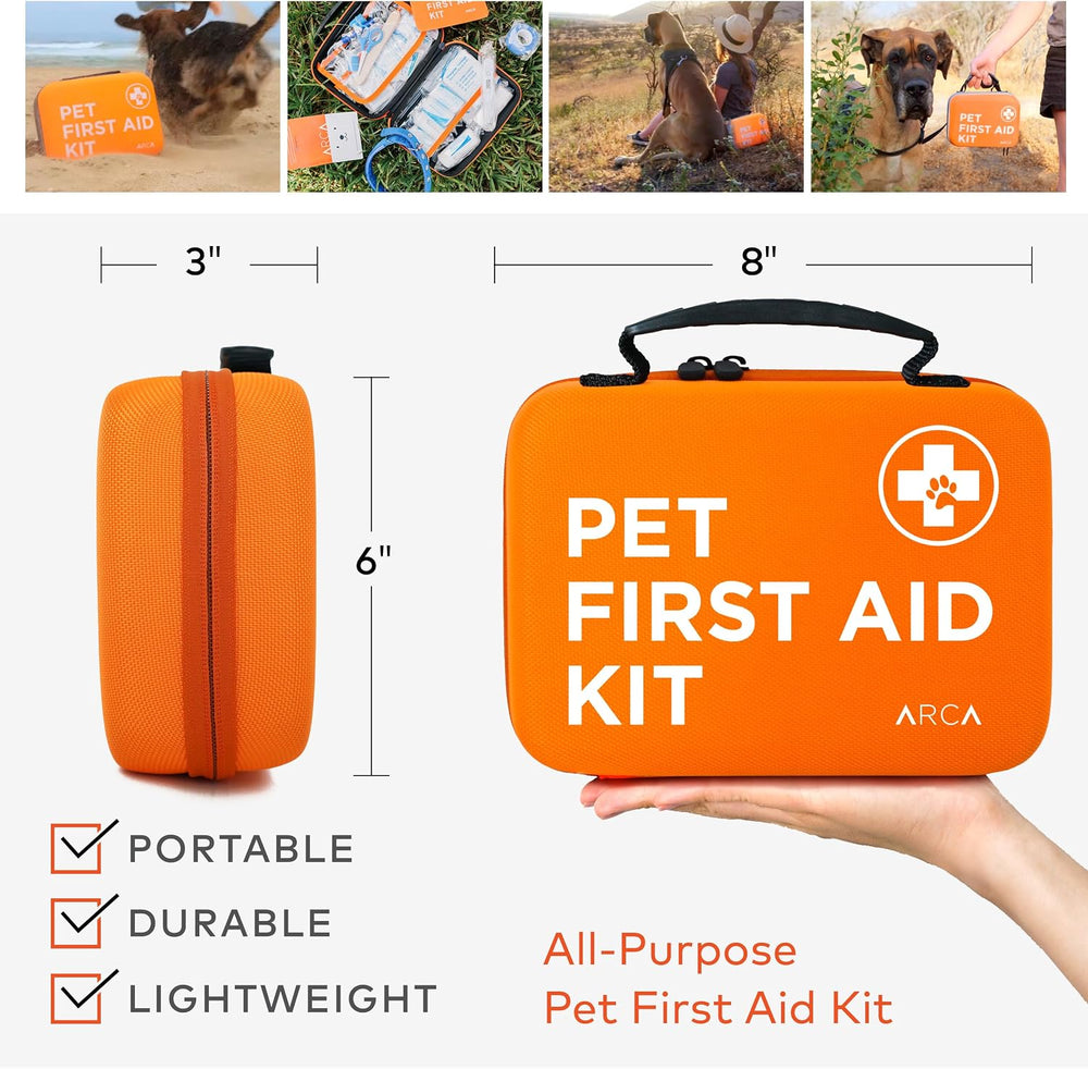 ARCA PET Cat & Dog First Aid Kit for Car - Pet Emergency Kit for Home Off...