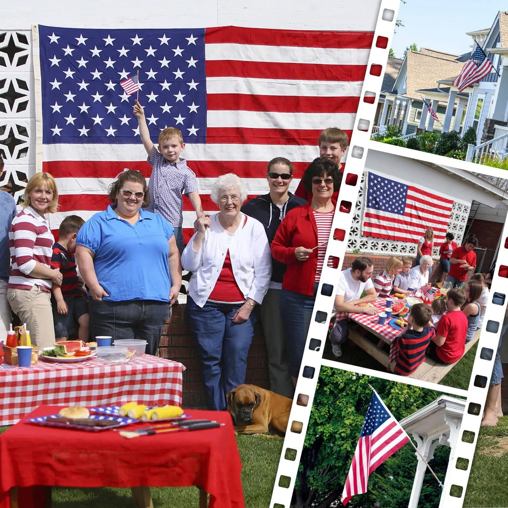 American Flag 10x15 FT Outdoor, Heavy Duty High Wind US Flag for Outside