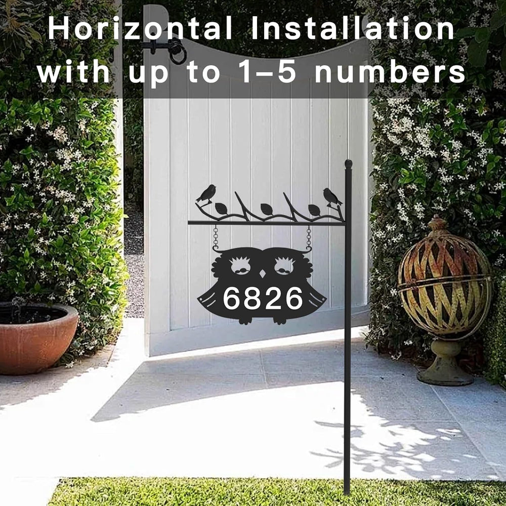 Metal Address Sign for Houses, House Numbers for Outside