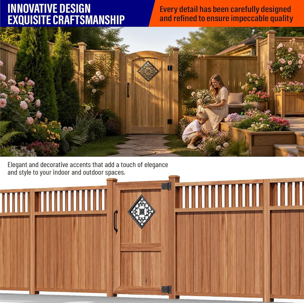 12.4" x 12.4" Decorative Insert for Fence & Gate Aluminum Alloy...