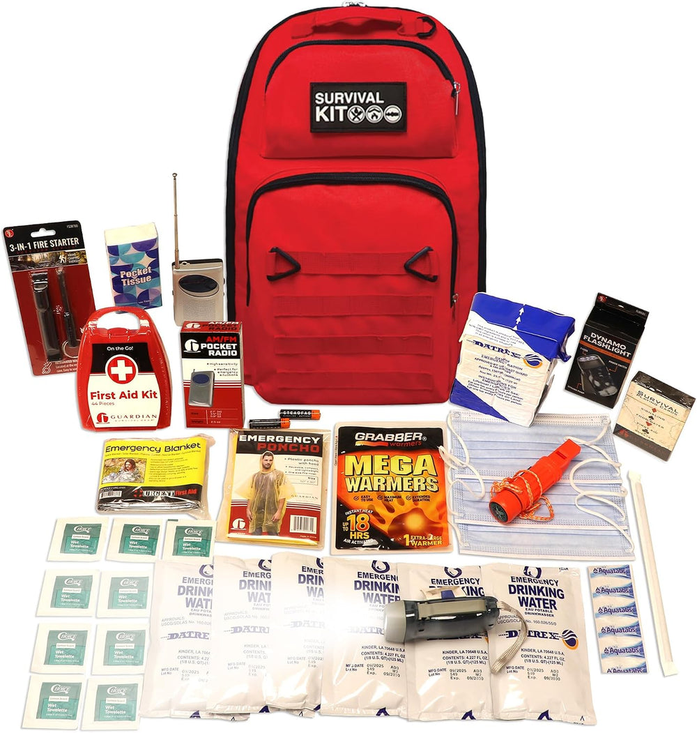 1-4 Person, 72 Hour Prepared Survival Kit for Disaster Preparedness