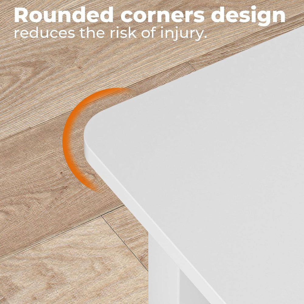 GreenForest Coffee Table for Living Room with Round Corners