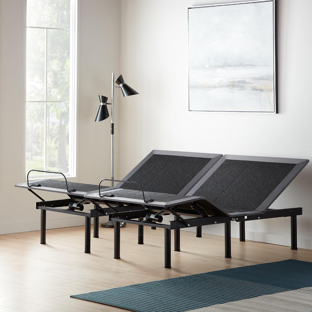LUCID L150 Adjustable Bed Frame with Wireless Remote, Twin XL Size