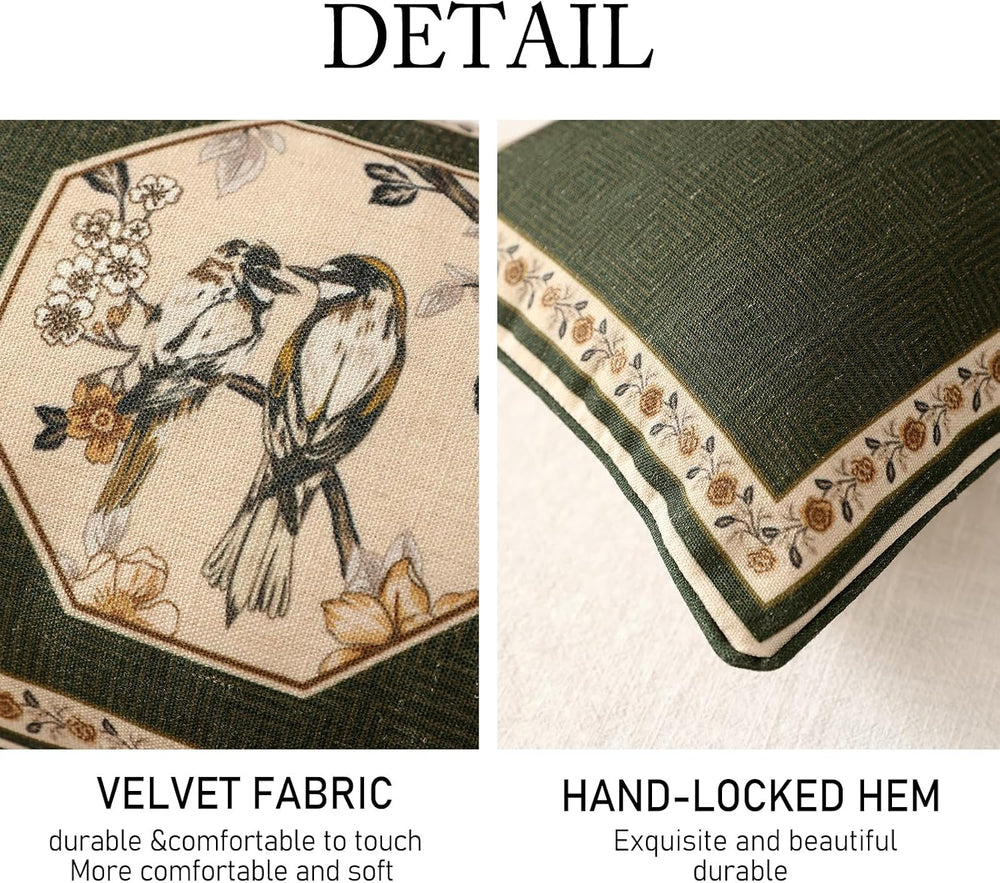 ISAENNE Vintage Rectangle Throw Pillow Cover,Set of 2,28"x12"